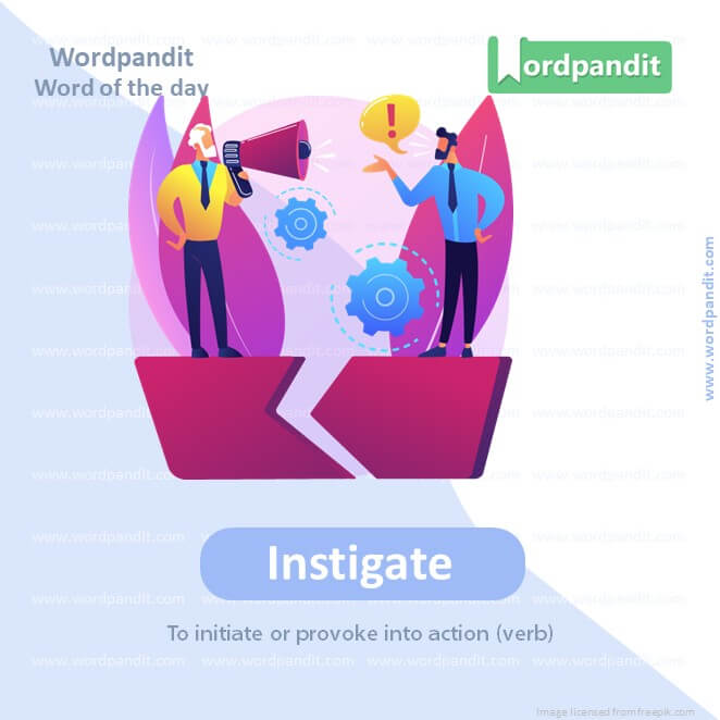 Instigate Picture Vocabulary