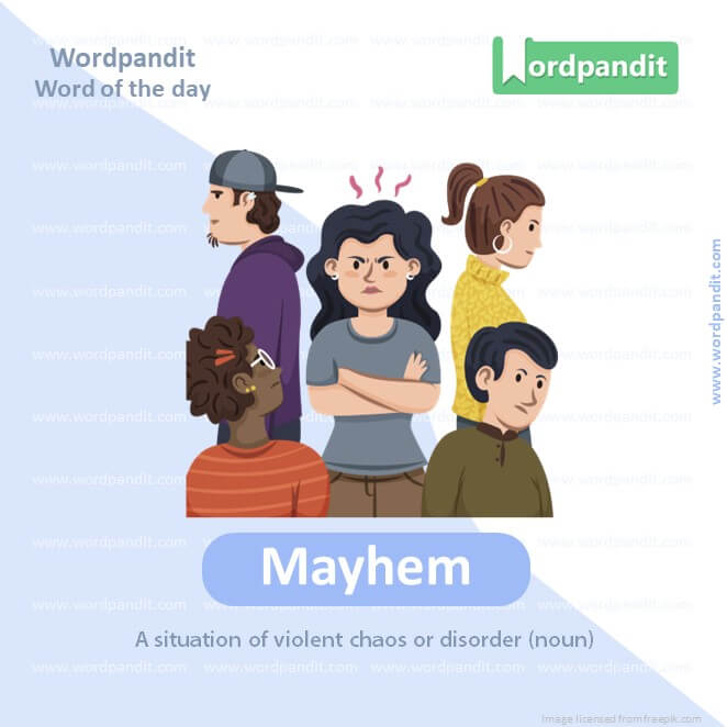Mayhem Picture Vocabulary