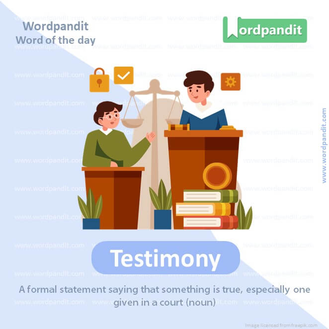 Testimony Picture Vocabulary