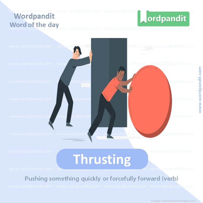 Thrusting Picture Vocabulary