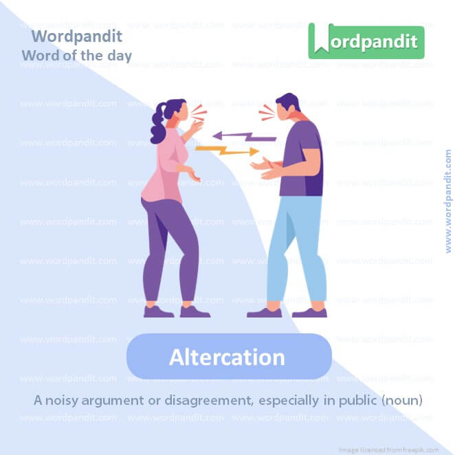Altercation Picture Vocabulary