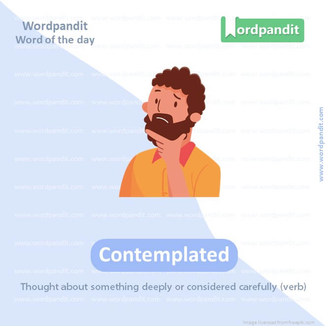 Contemplated Picture Vocabulary Copy