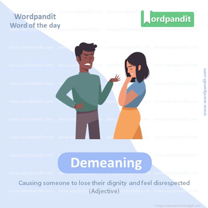 Demeaning Picture Vocabulary