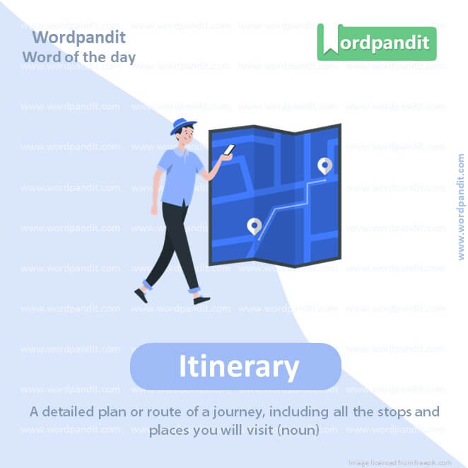 Itinerary Picture Vocabulary