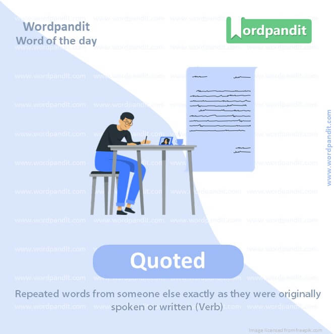 Quoted Picture Vocabulary