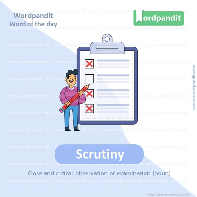 Scrutiny Picture Vocabulary