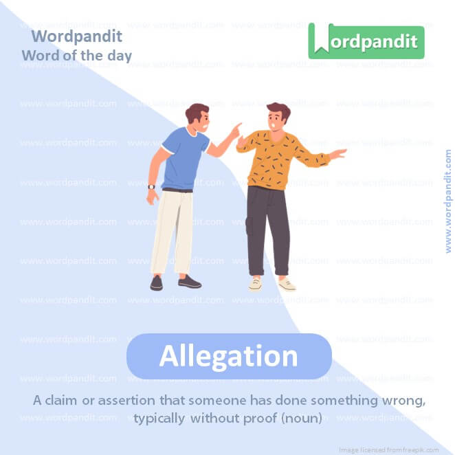 Allegation Picture Vocabulary
