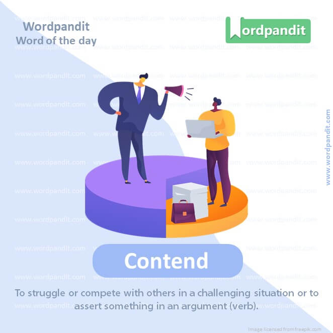 Contend Vocabulary Picture