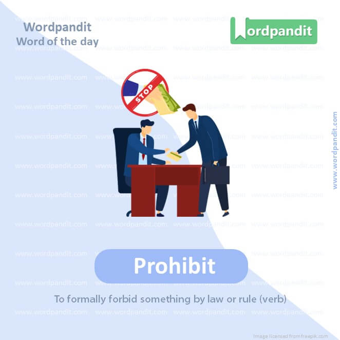Prohibit Picture Vocabulary