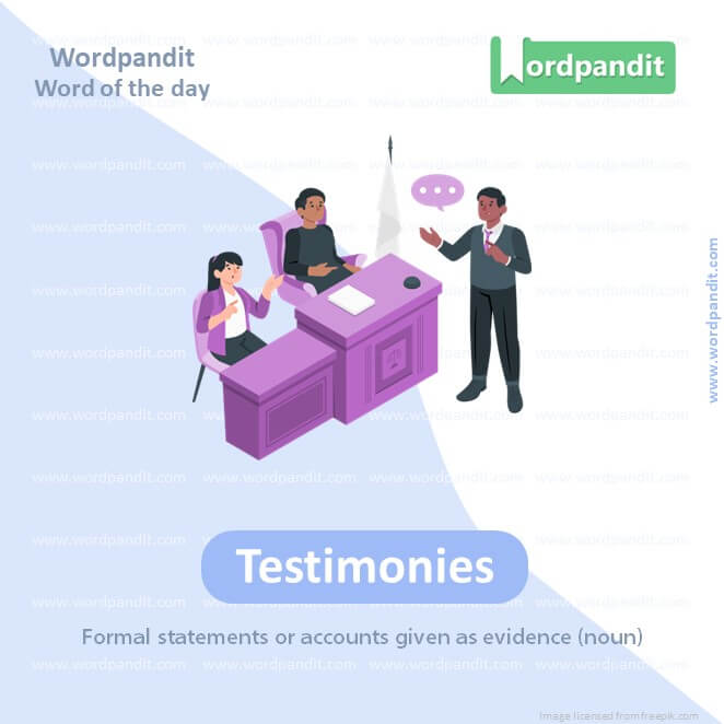 Testimonies Picture Vocabulary