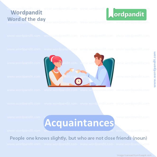 Acquaintances Picture Vocabulary