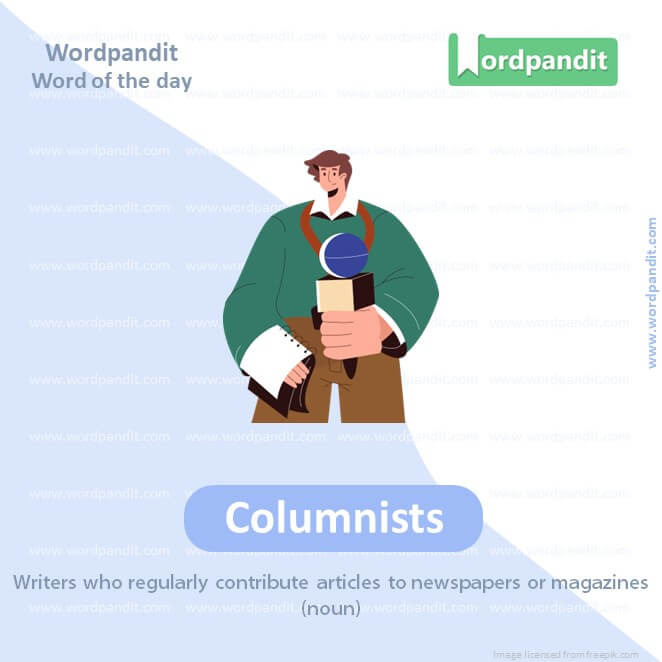 Columnists Picture Vocabulary