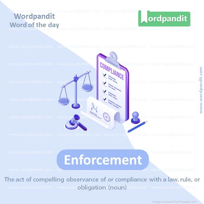 Enforcement Picture Vocabulary