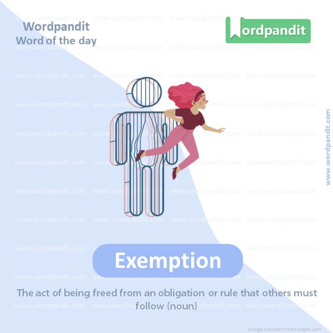 Exemption Picture Vocabulary