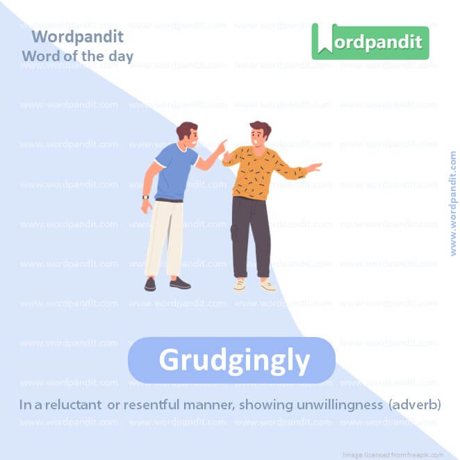 Grudgingly Picture Vocabulary