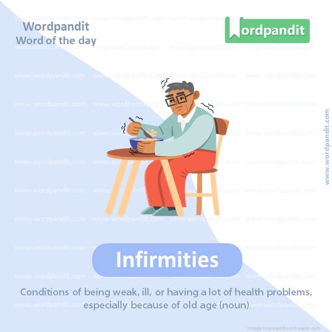 Infirmities Picture Vocabulary