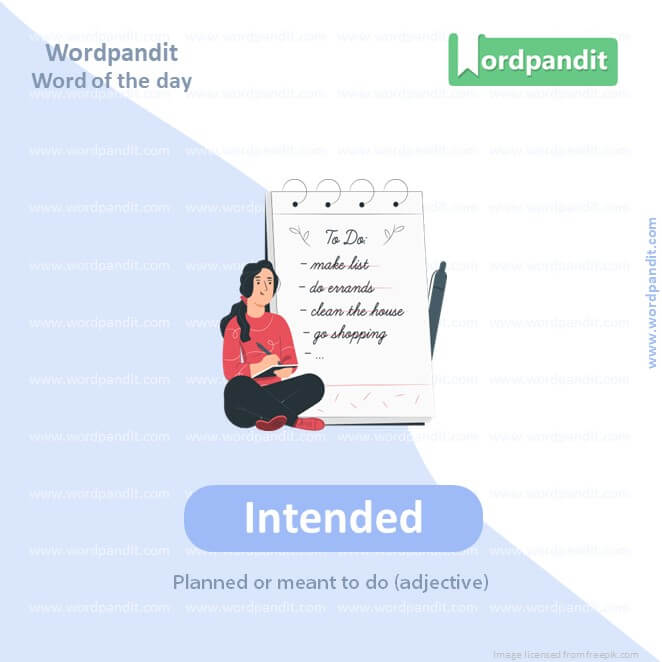 Intended Picture Vocabulary