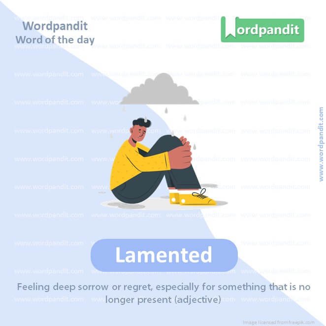 Lamented Picture Vocabulary