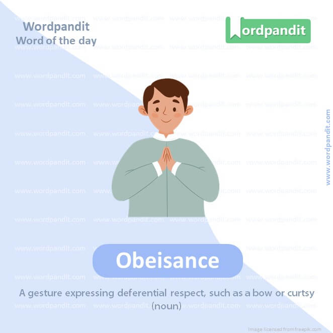 Obeisance Picture Vocabulary