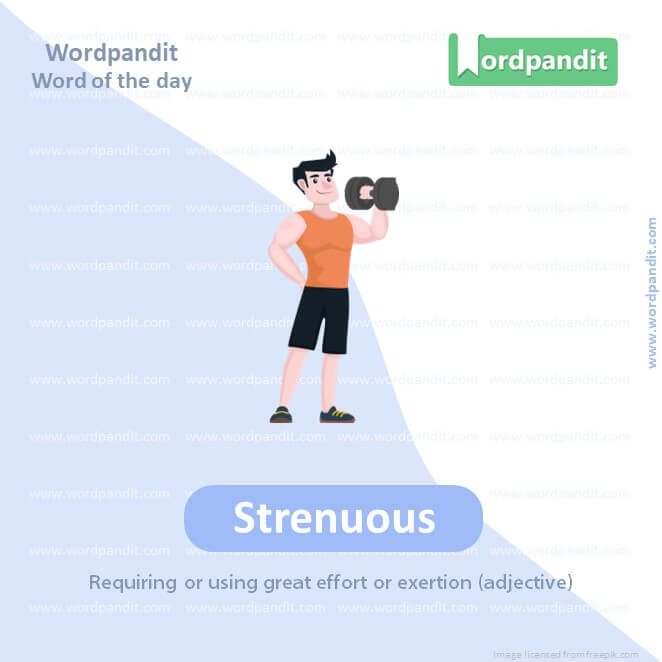Strenuous Picture Vocabulary