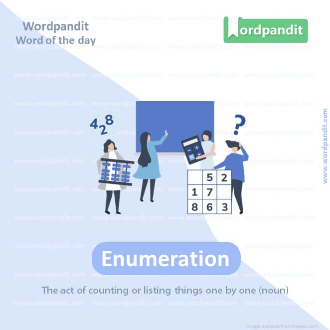Enumeration Picture Vocabulary