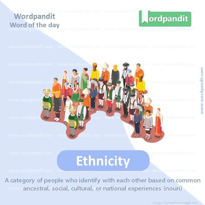 Ethnicity Picture Vocabulary
