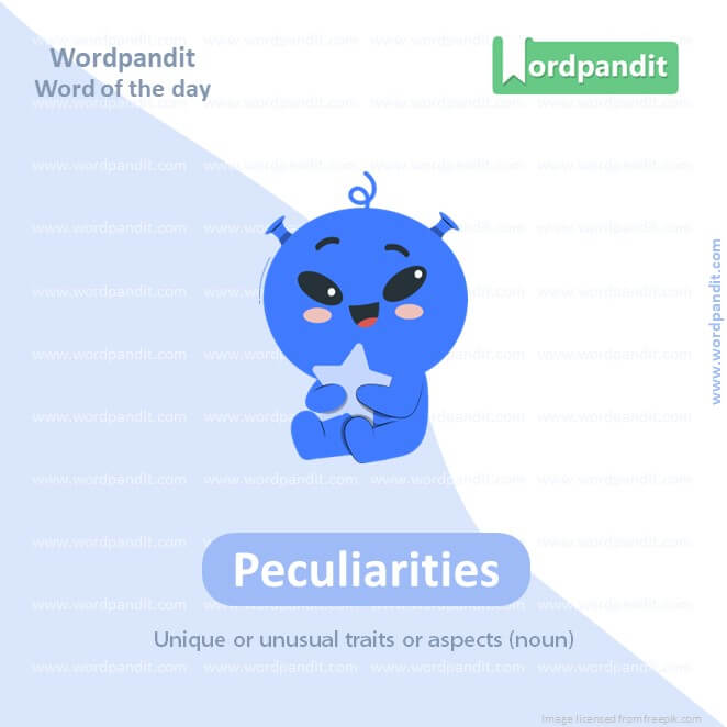 Peculiarities Picture Vocabulary