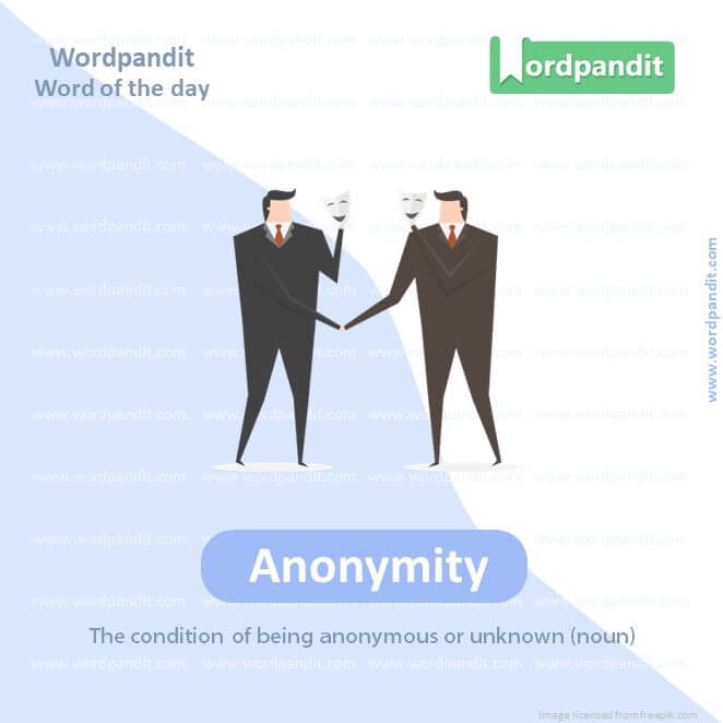 Anonymity Picture Vocabulary