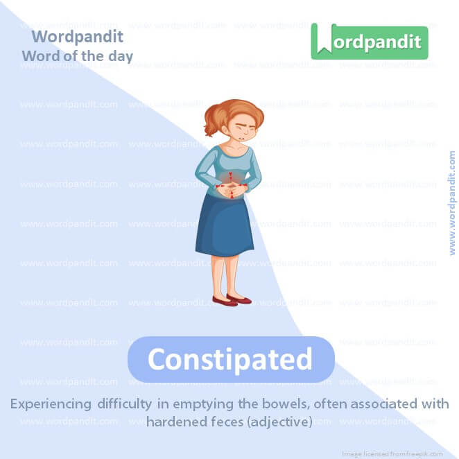 Constipated Picture Vocabulary