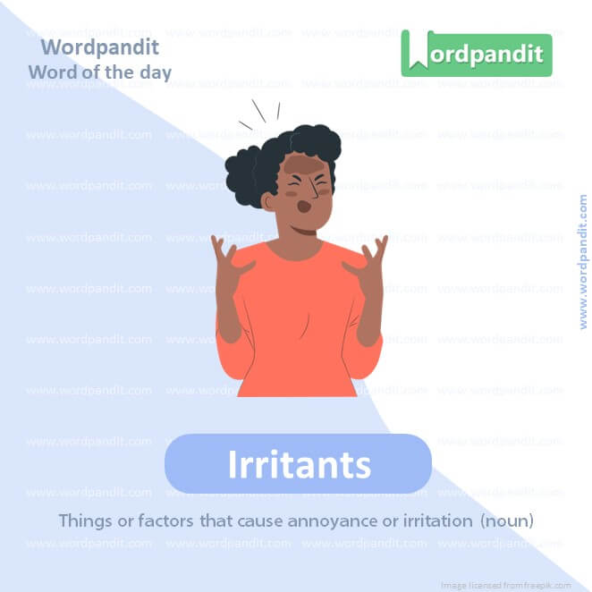 Irritants Picture Vocabulary