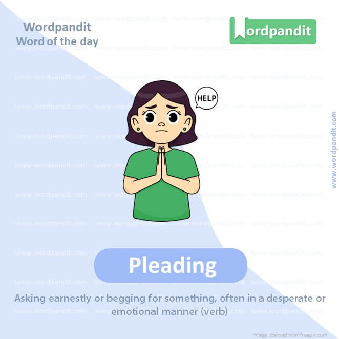 Pleading Picture Vocabulary