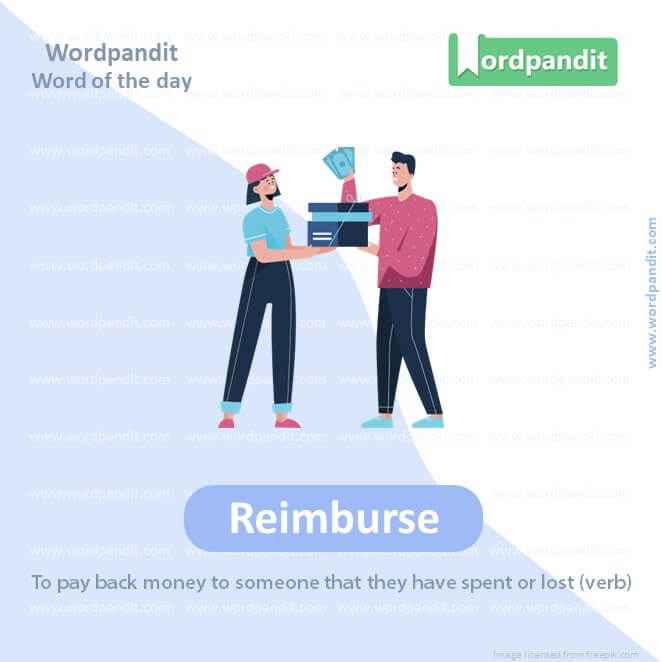 Reimburse Picture Vocabulary