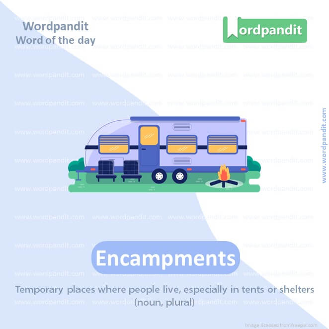 Encampments Picture Vocabulary