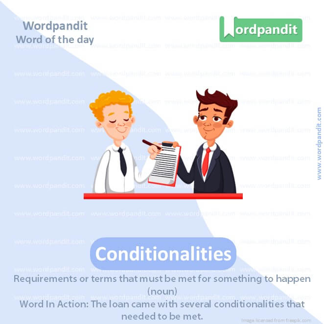 Conditionalities Picture Vocabulary