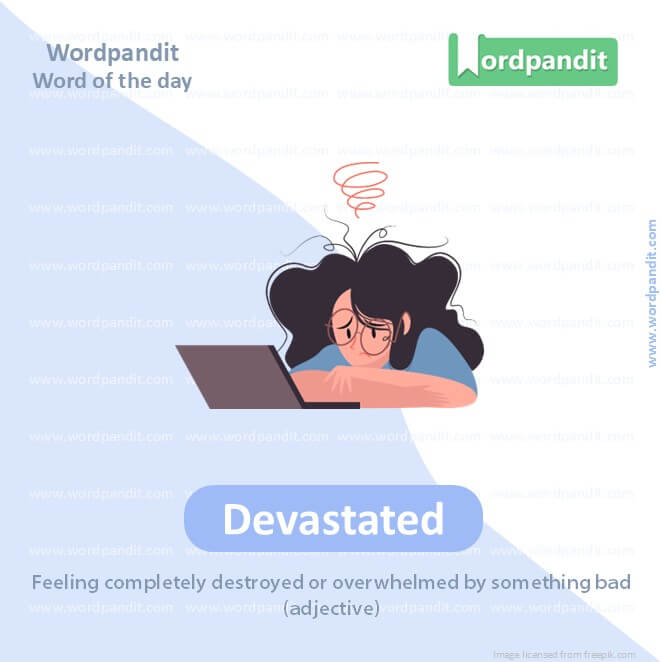 Devastated Picture Vocabulary