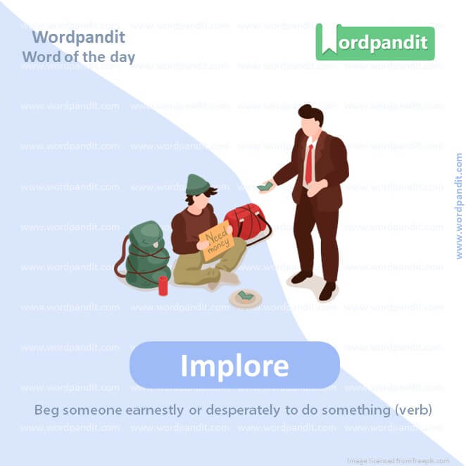 Implore Picture Vocabulary