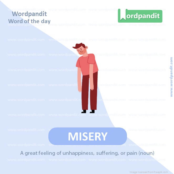 Misery Picture Vocabulary