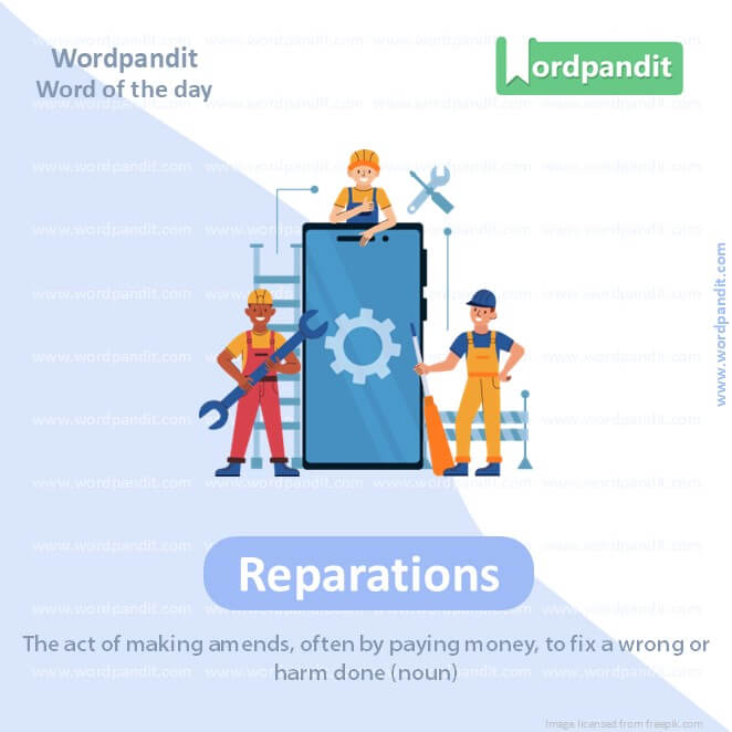 Reparations Picture Vocabulary