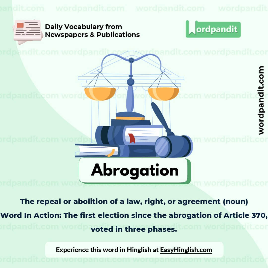 Abrogation Picture Vocabulary