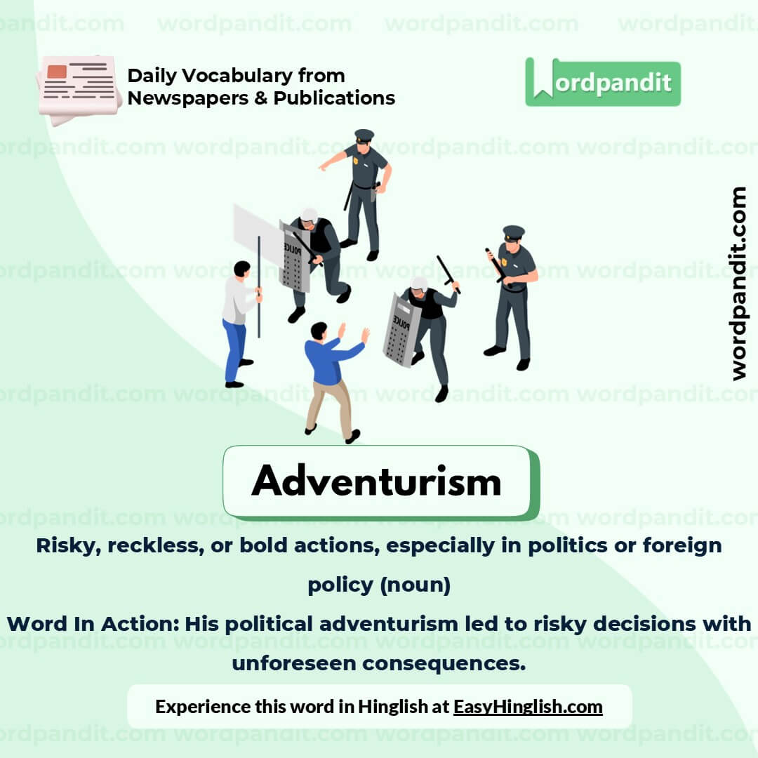 Adventurism Picture Vocabulary
