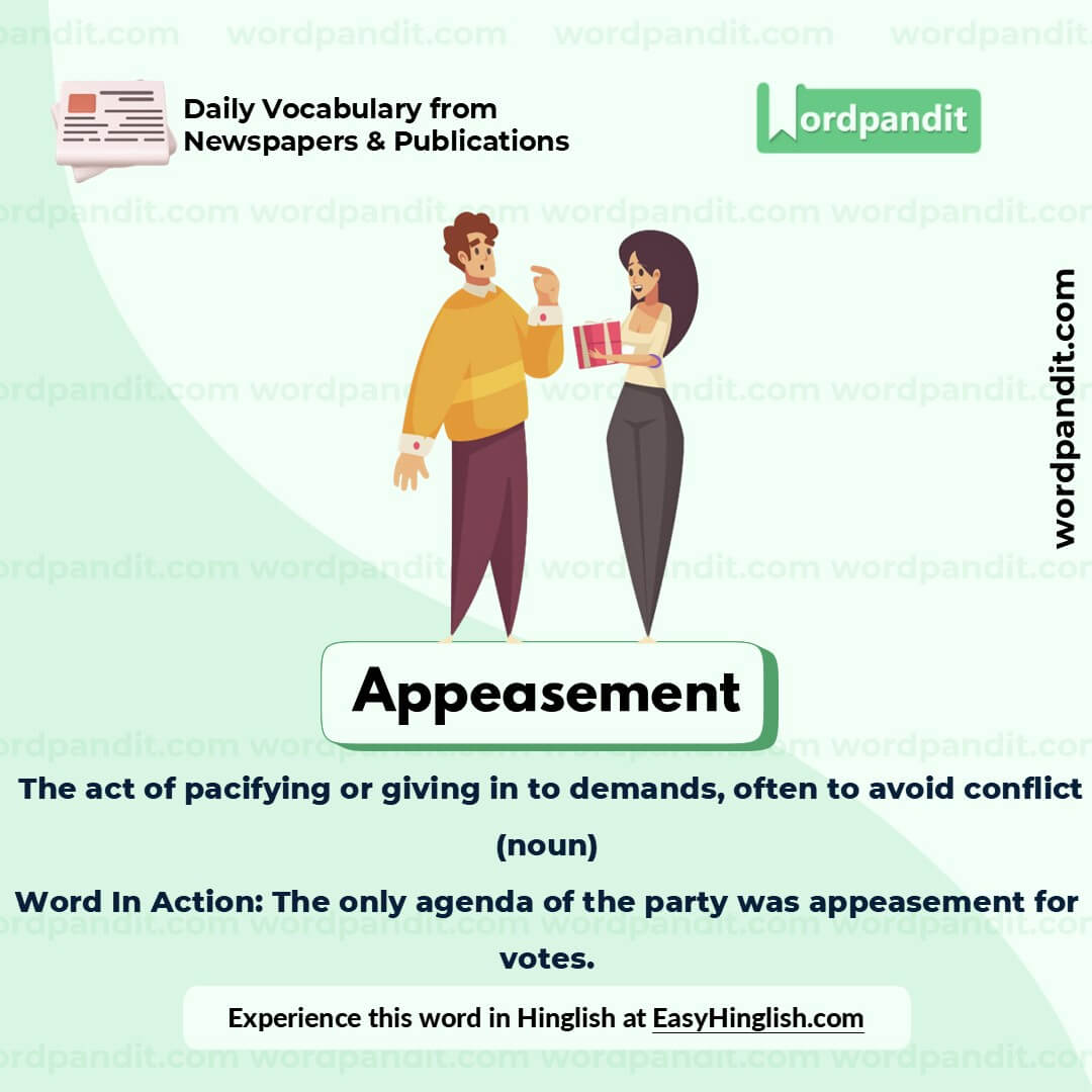 Appeasement Picture Vocabulary