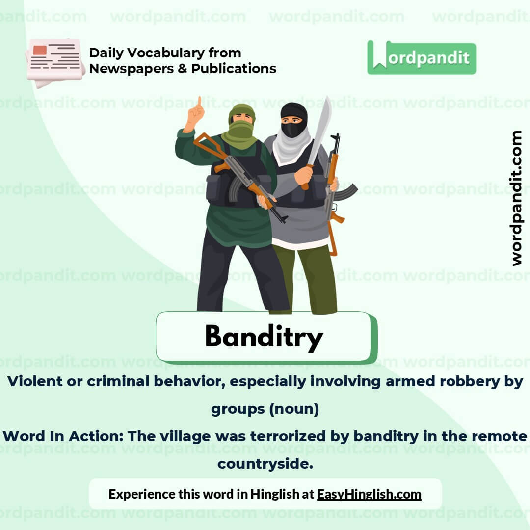 Banditry Picture Vocabulary