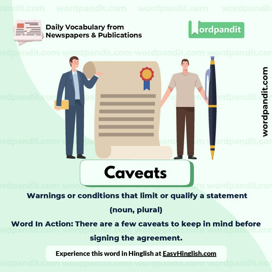 Caveats Picture Vocabulary