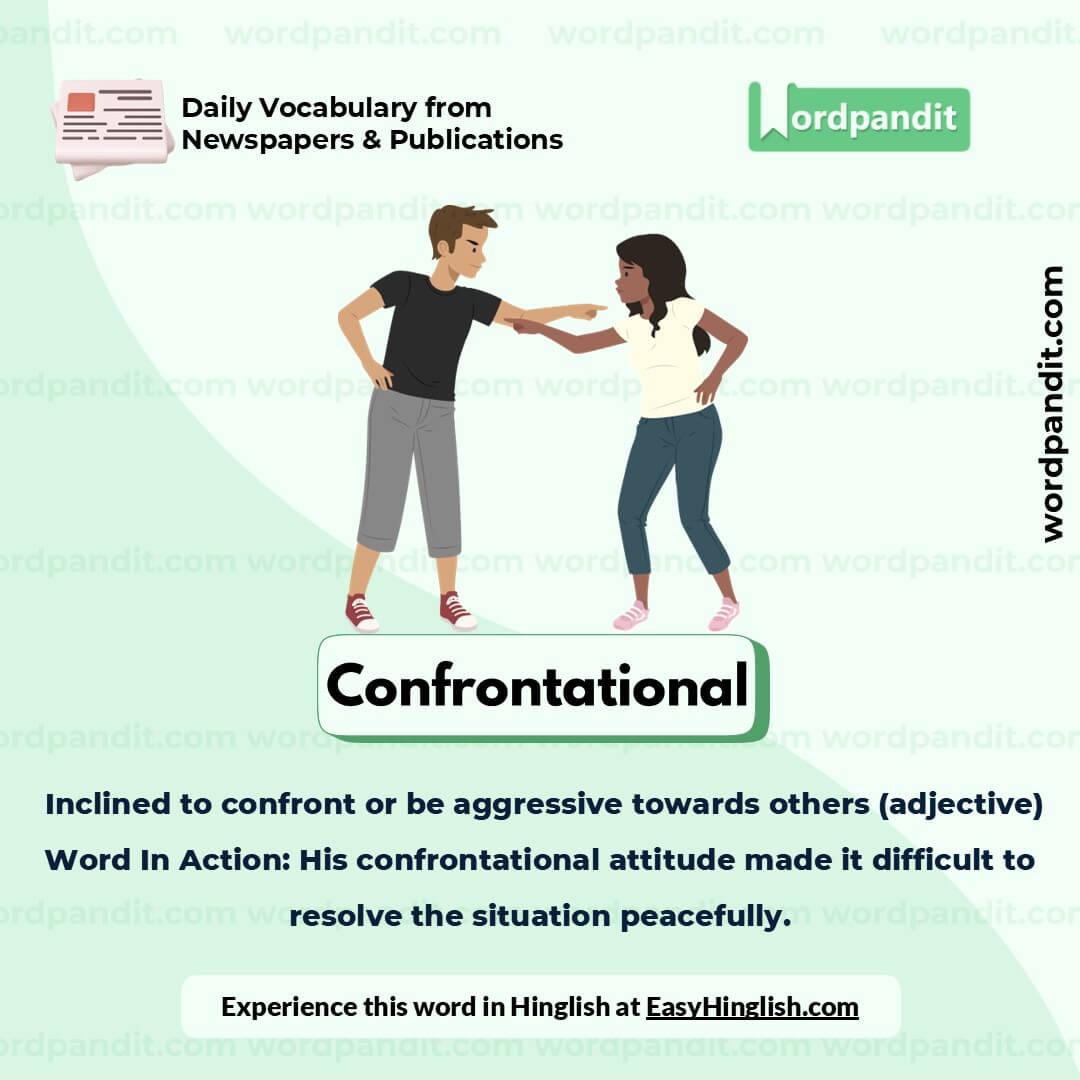 Confrontational Picture Vocabulary Confrontational Picture Vocabulary