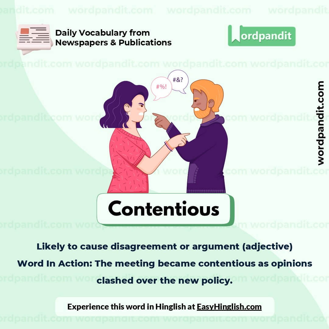 Contentious Picture Vocabulary