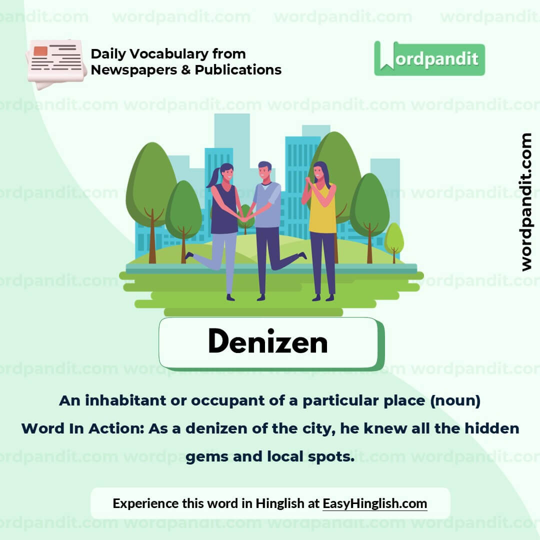 Denizen Picture Vocabulary