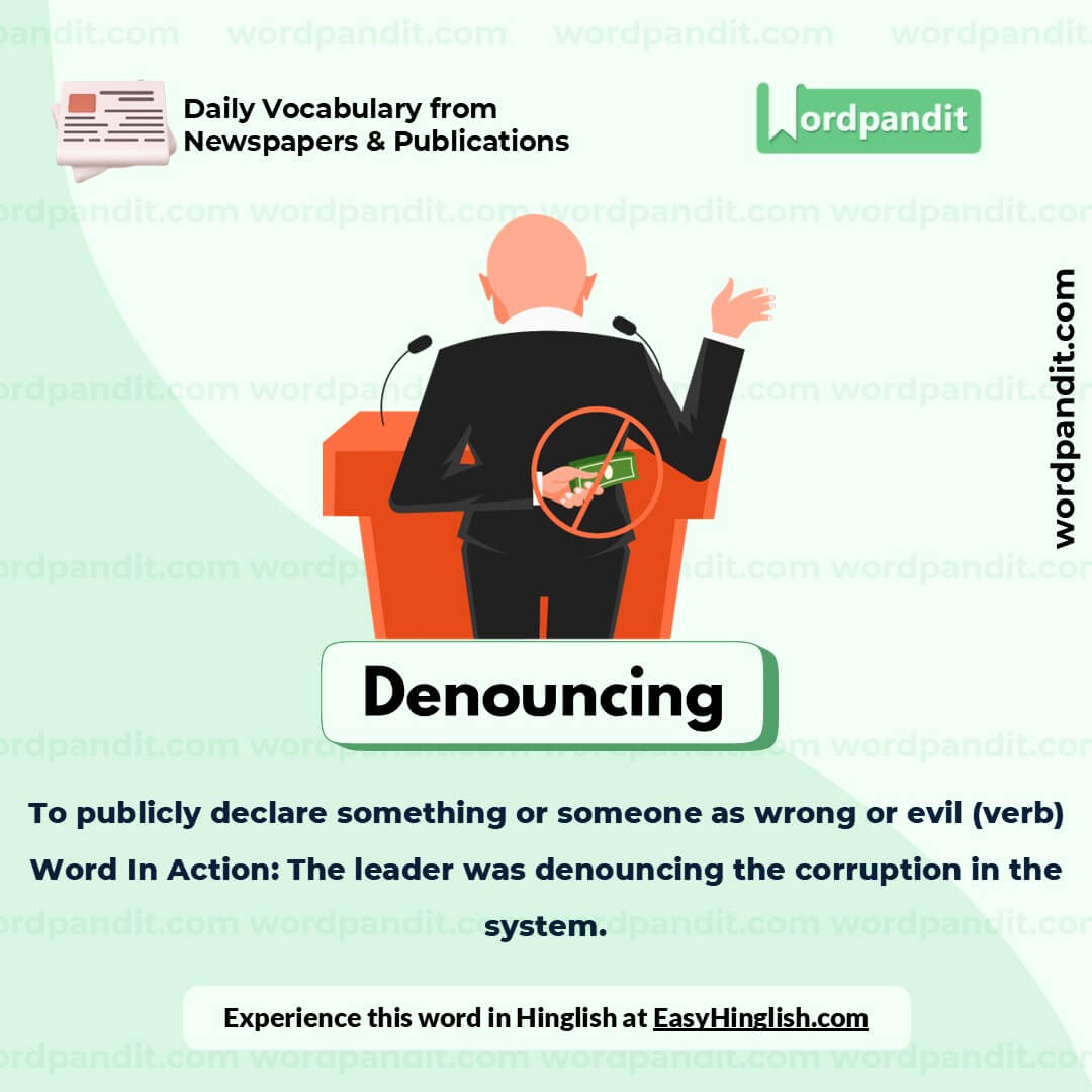 Denouncing Picture Vocabulary