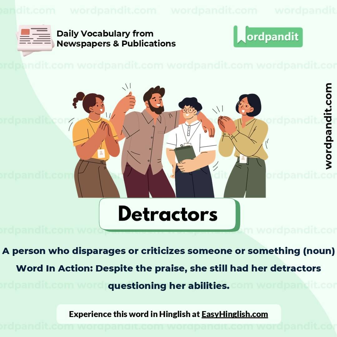 Detractors Picture Vocabulary