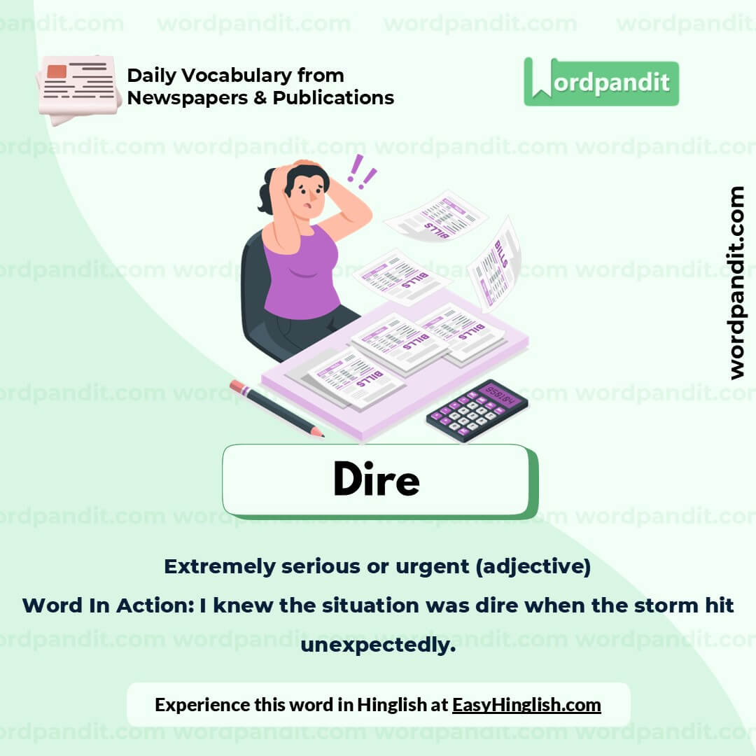 Dire Picture Vocabulary