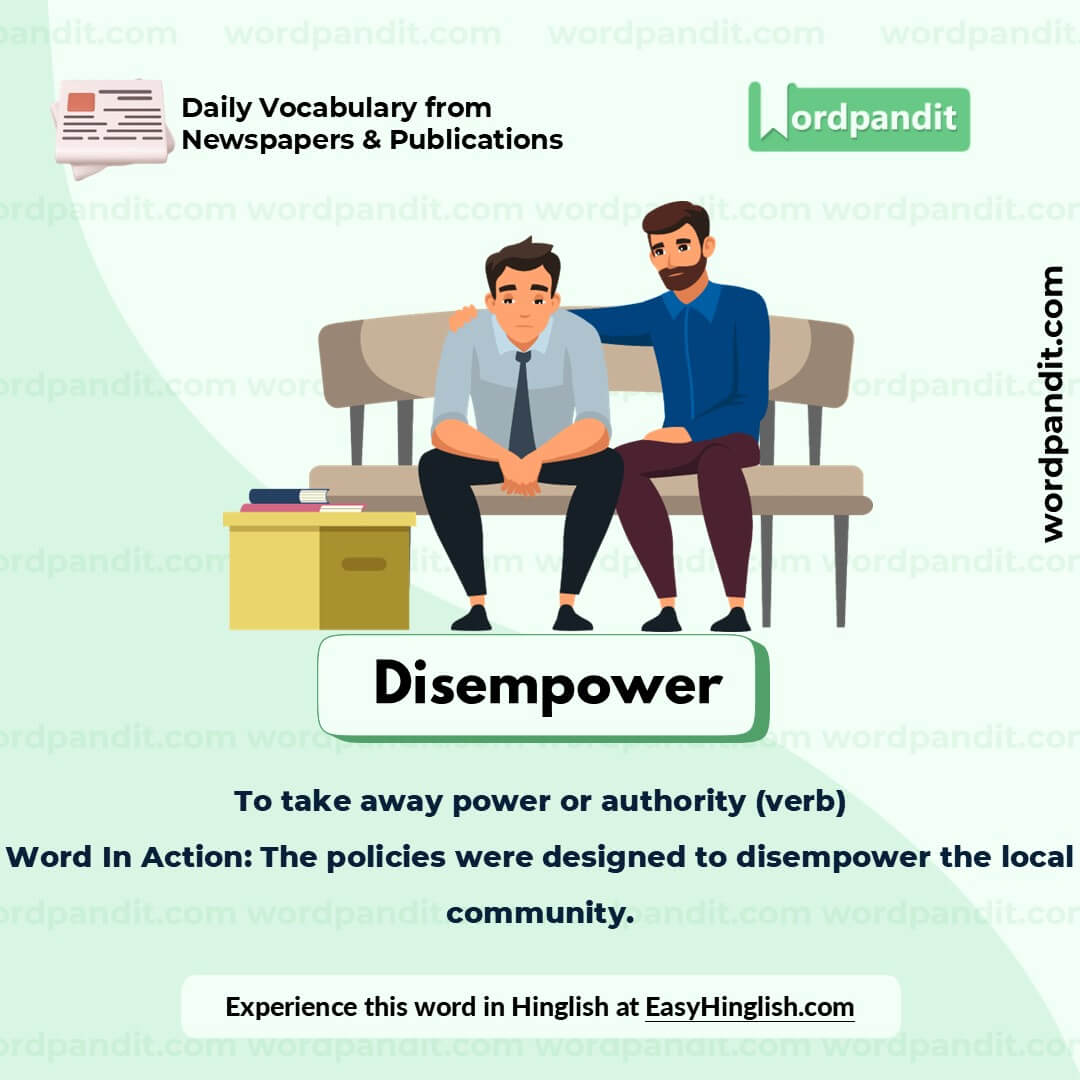 Disempower Picture Vocabulary